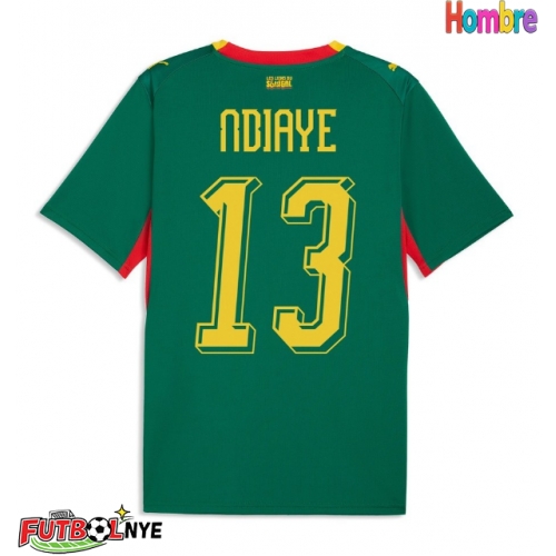 Camiseta Senegal Iliman Ndiaye #13 Visitante Equipación Mundial 2026 manga corta